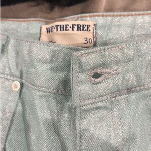 Free People Barrel Jeans Aquamarine in color (light blue)